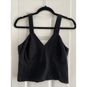 DKNY Y2K Women's Small black Tank Top Smocked Back Festival Casual Summer